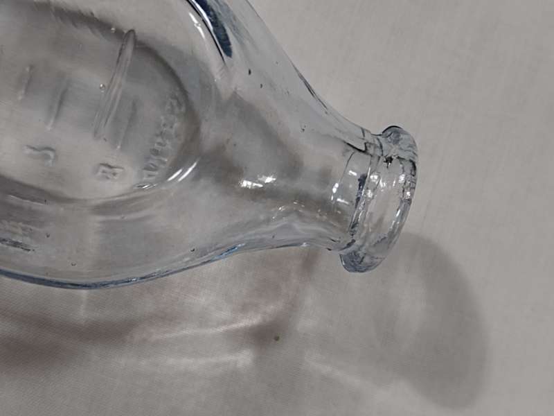 Tuffy blue baby glass bottle