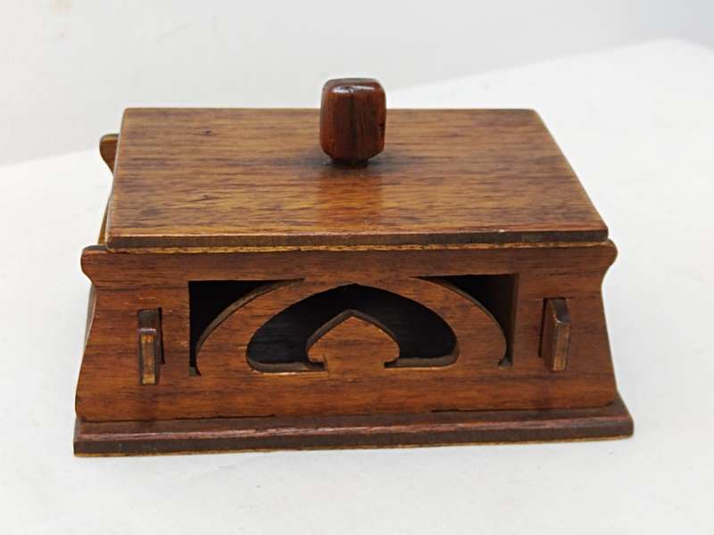 Small wooden trinket box