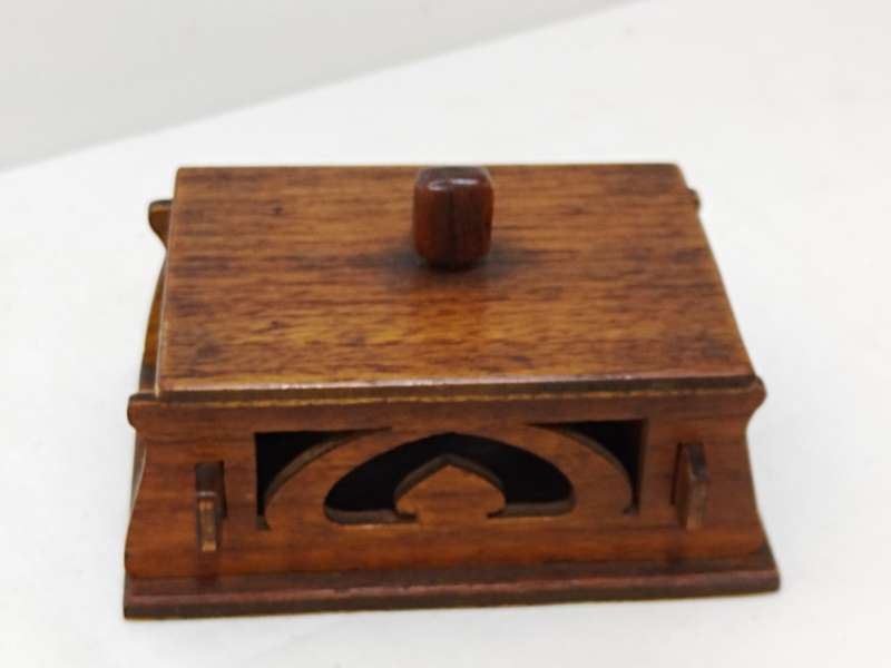Small wooden trinket box