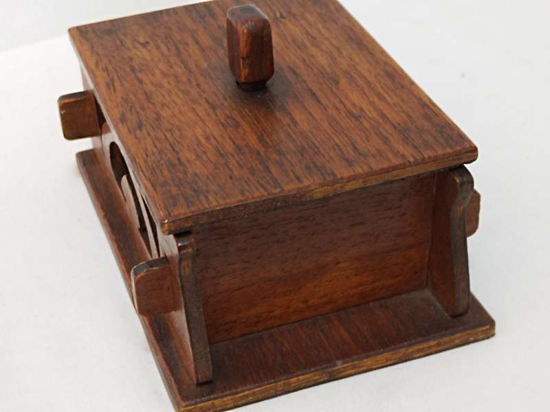 Small wooden trinket box