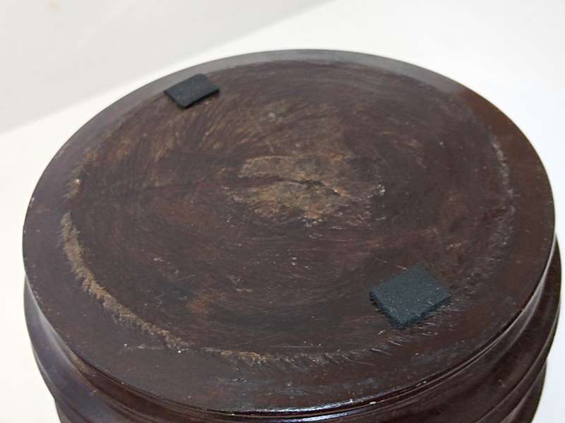Vintage wooden tobacco Jar