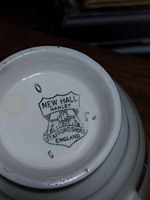 New Hall Hanley, Staffordshire England Sugar Bowl
