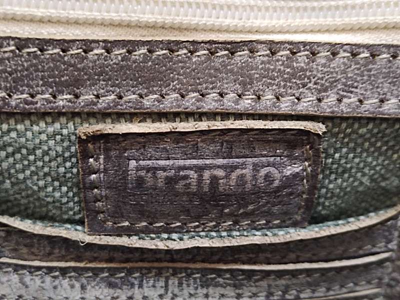 Vintage Brando leather shoulder handbag