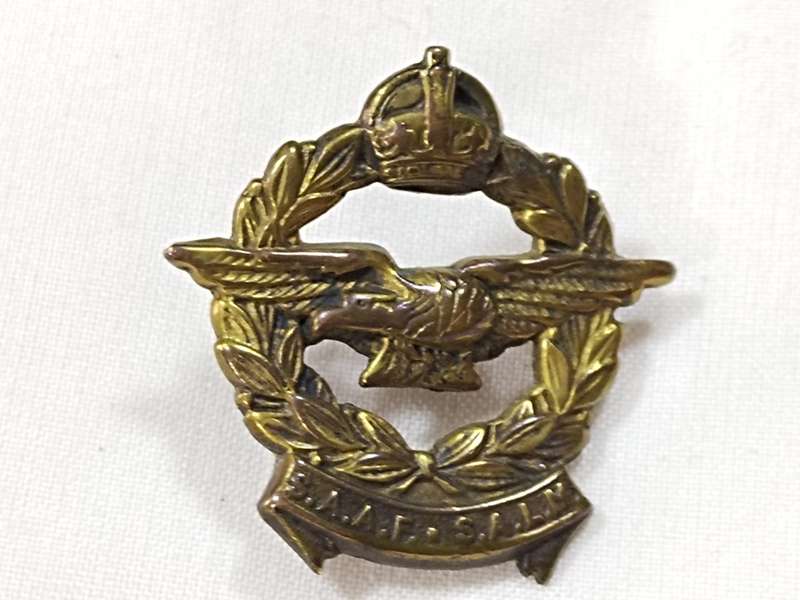 World War II South African Air Force Cap Badge