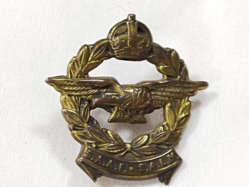 World War II South African Air Force Cap Badge