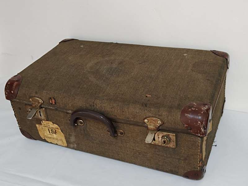 Vintage Suitcase with SAR labels