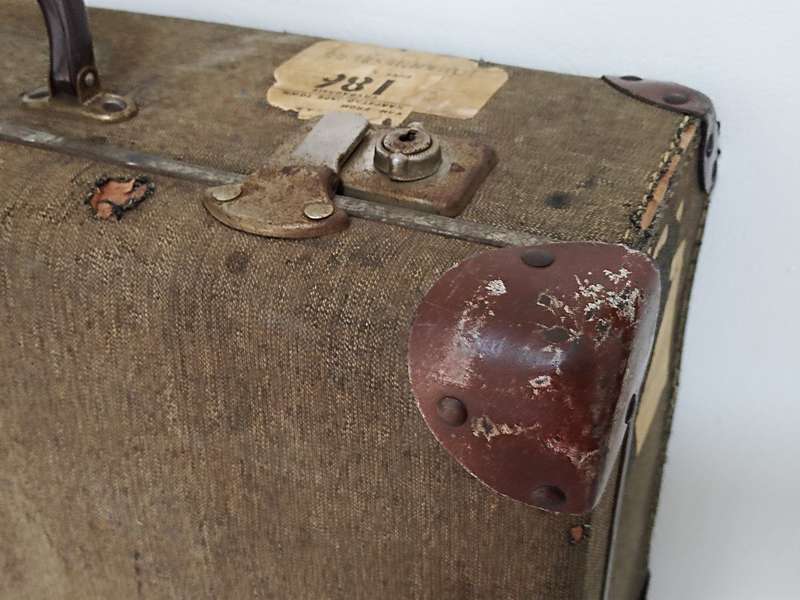 Vintage Suitcase with SAR labels