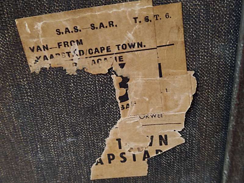 Vintage Suitcase with SAR labels