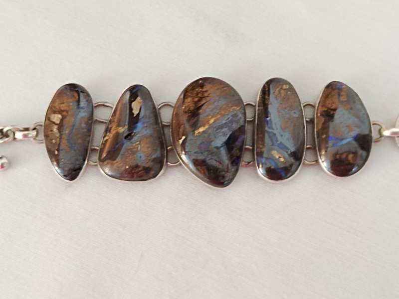925 Silver and Gemstone Bracelet