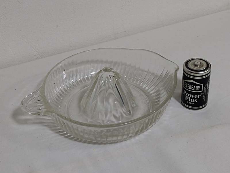 Vintage glass lemon juicer