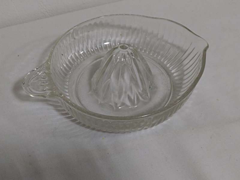 Vintage glass lemon juicer