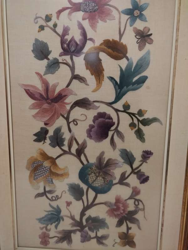 Vintage short and long stitch tapestry