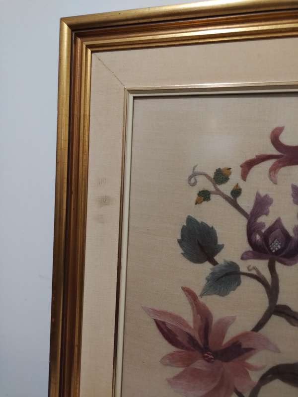 Vintage short and long stitch tapestry