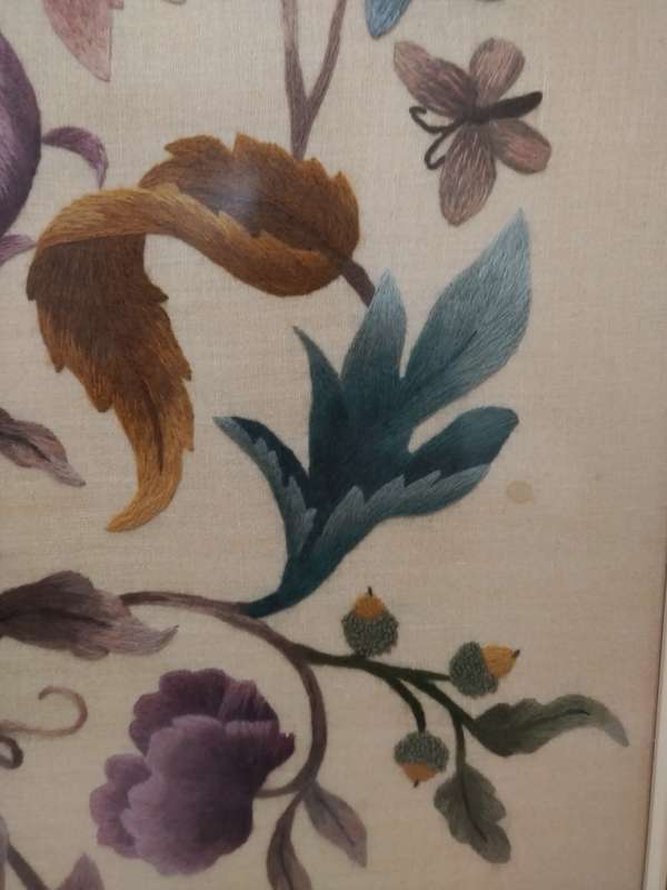 Vintage short and long stitch tapestry