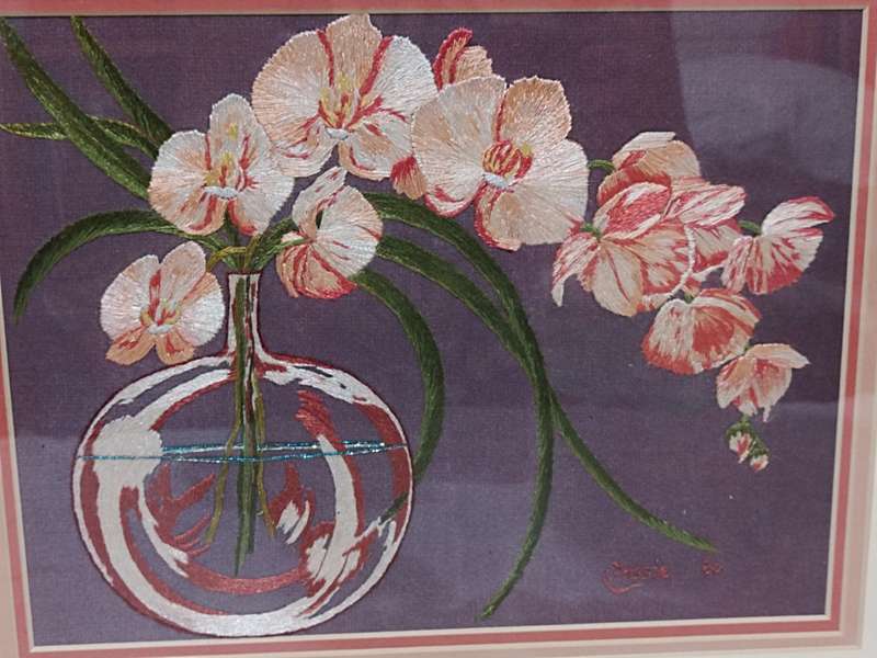 Stunning long and short stich tapestry
