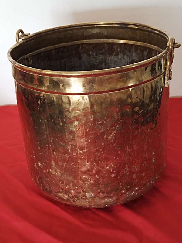 Large Brass planter