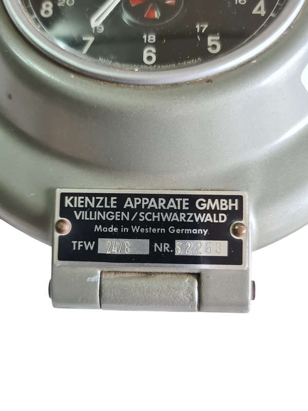 Vintage West German Kienzle Apparate GMBH Car and PlaneTachometer.