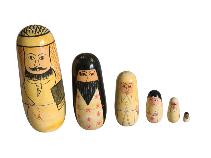 X6 Piece Russian Arabian Dolls