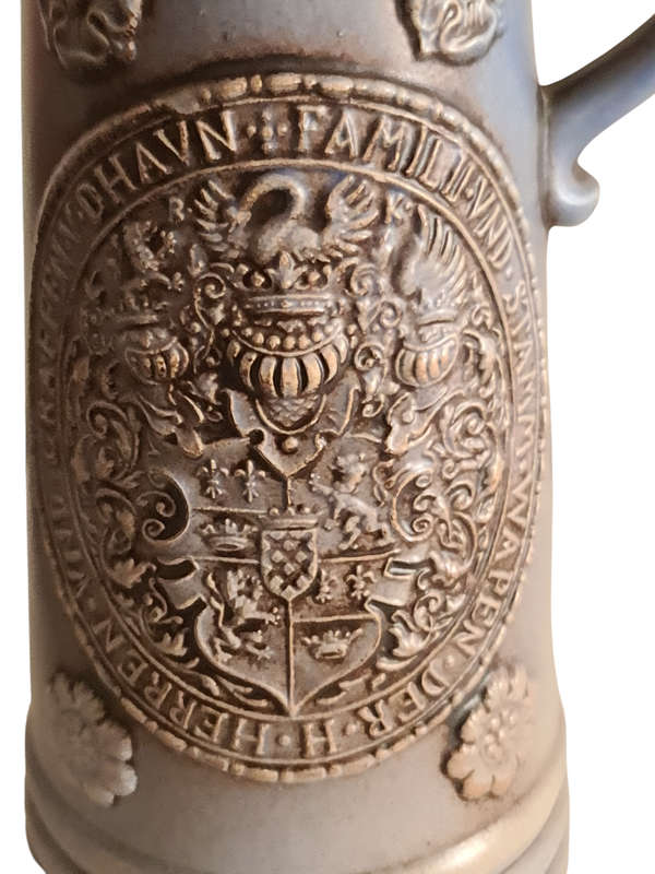 Vintage Gerz German Beer Stein Graffen V Dhavn, Family Crest