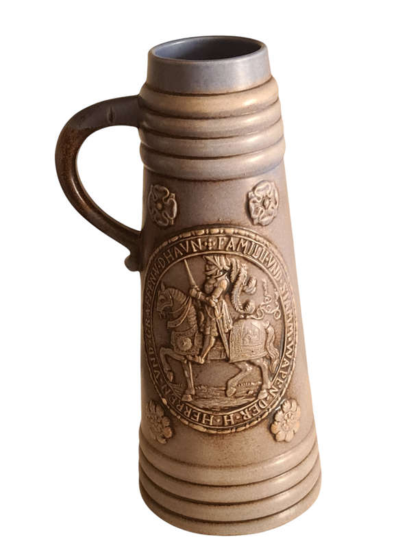 Vintage Gerz German Beer Stein Graffen V Dhavn, Family Crest