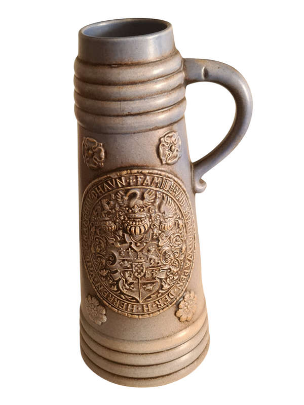 Vintage Gerz German Beer Stein Graffen V Dhavn, Family Crest