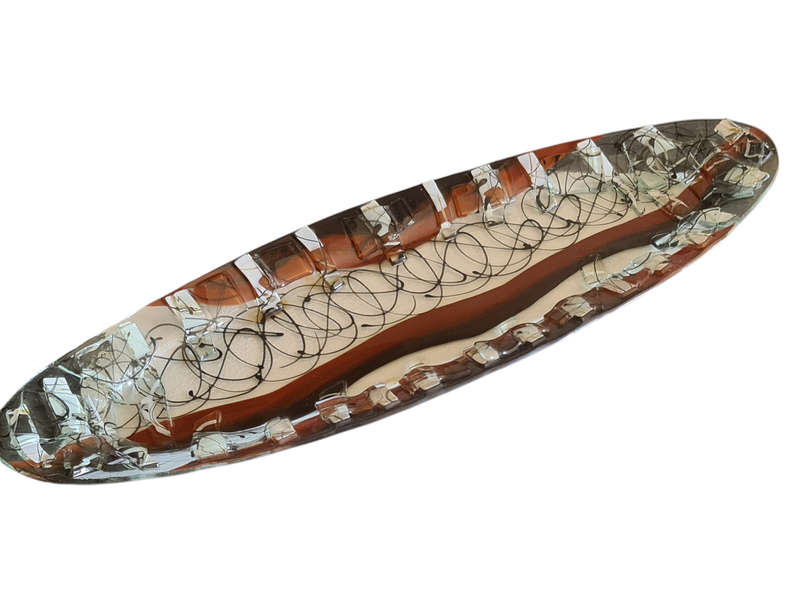 Lovely Art Glass serving plate