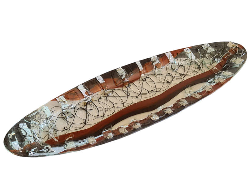 Lovely Art Glass serving plate