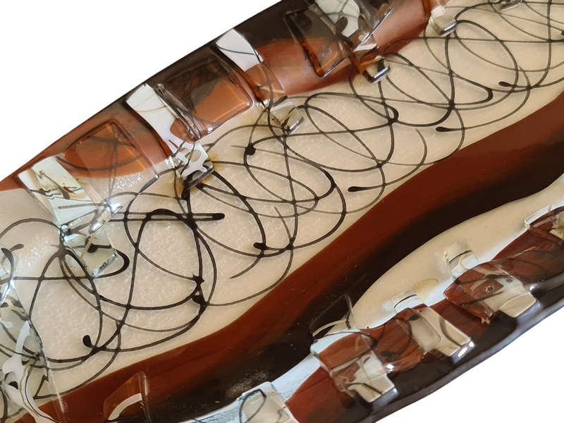 Lovely Art Glass serving plate
