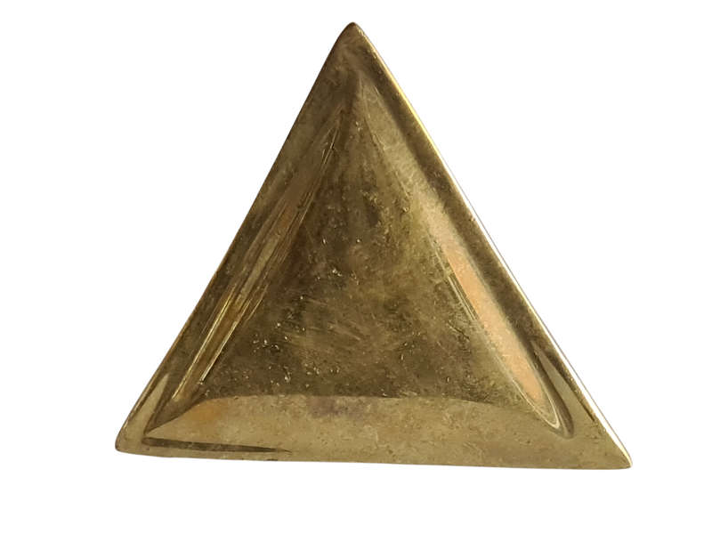 Brass Pyramid paperweight