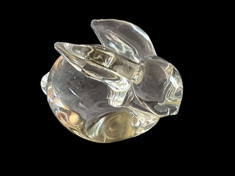 Glass Rabit paperweight
