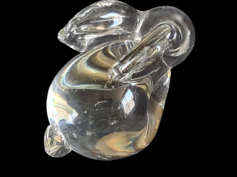 Glass Rabit paperweight