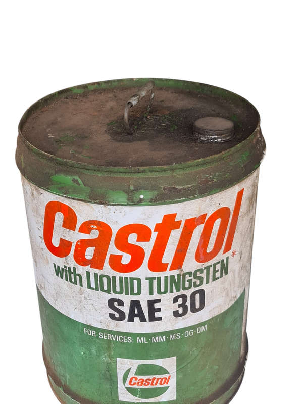 Castrol met Vloeibare tungsten 20L (In Afrikaans and English) TIN
