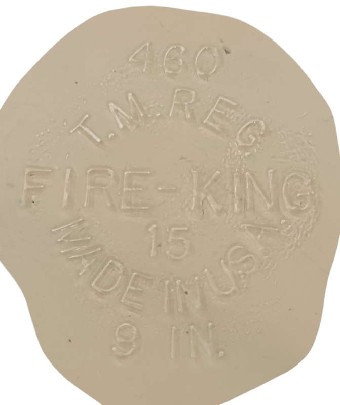T.M. Reg Fireking Made in USA pie dish