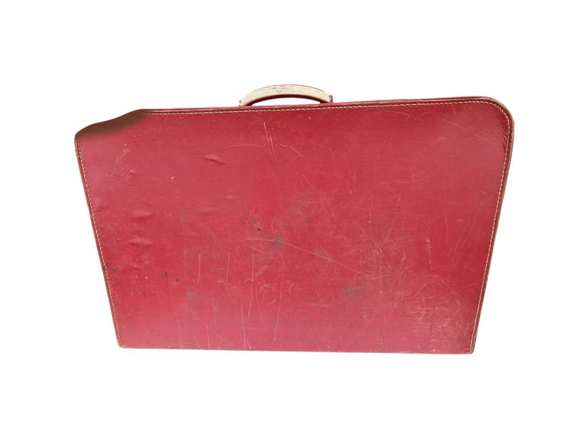 Atlanta Soft Top Red Vintage Suitcase