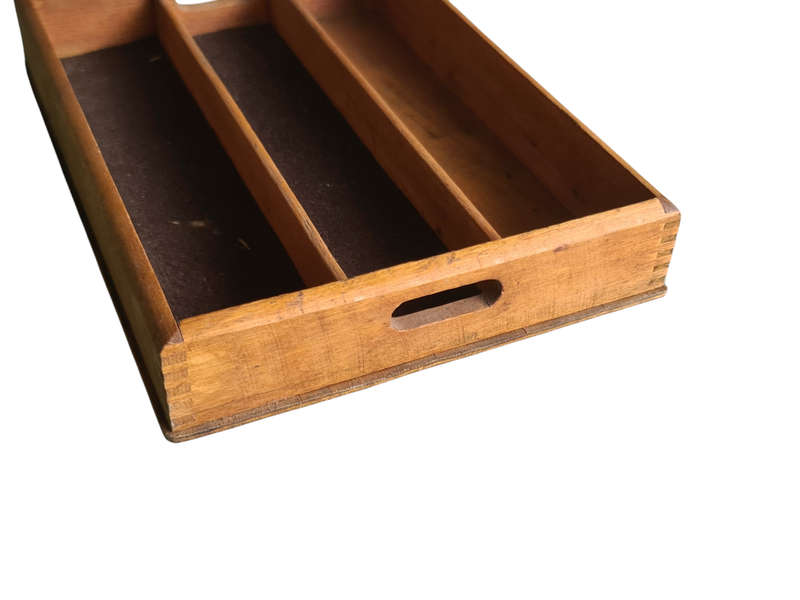 Vintage Wooden cutlery tray or small wall shelve