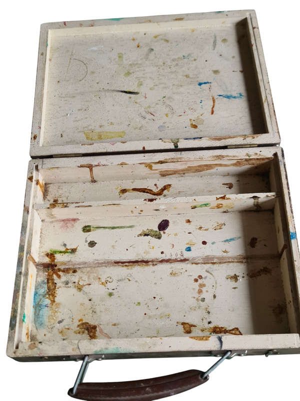 Small wooden painters case