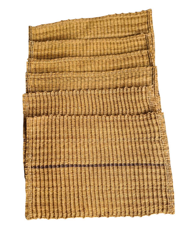 African: Woven x6 piece tablemats
