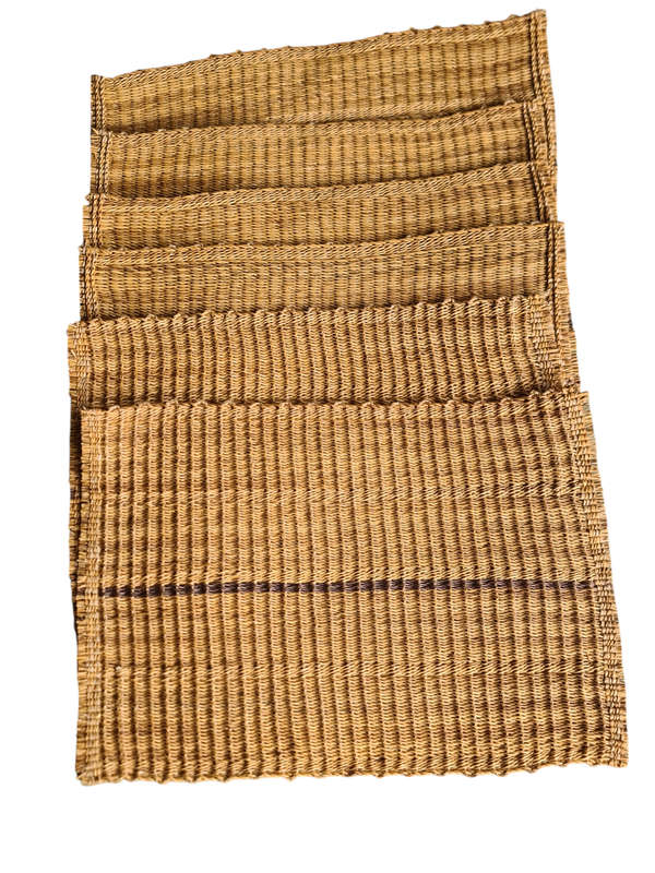 African: Woven x6 piece tablemats