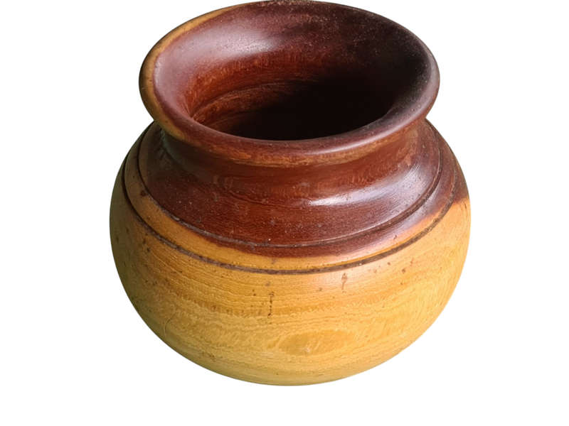 Wooden machine turned bowl