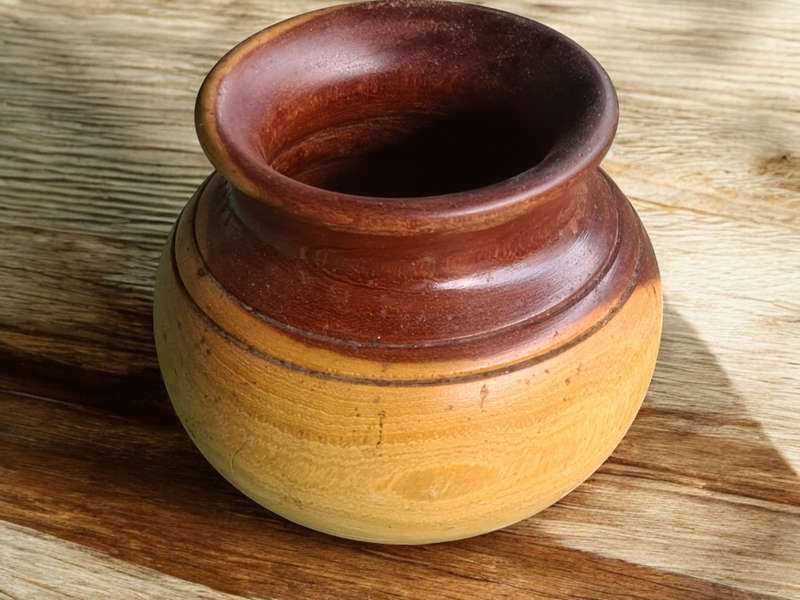 Wooden machine turned bowl