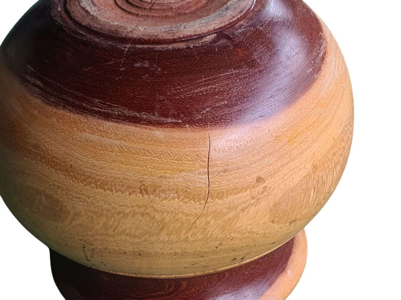 Wooden machine turned bowl
