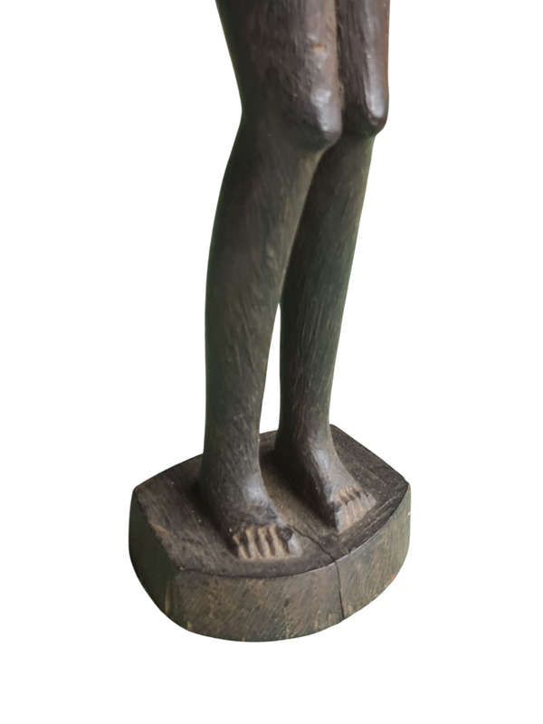 Vintage African Women Fertility Hand Crafted Wooden Art Sculpture Statue