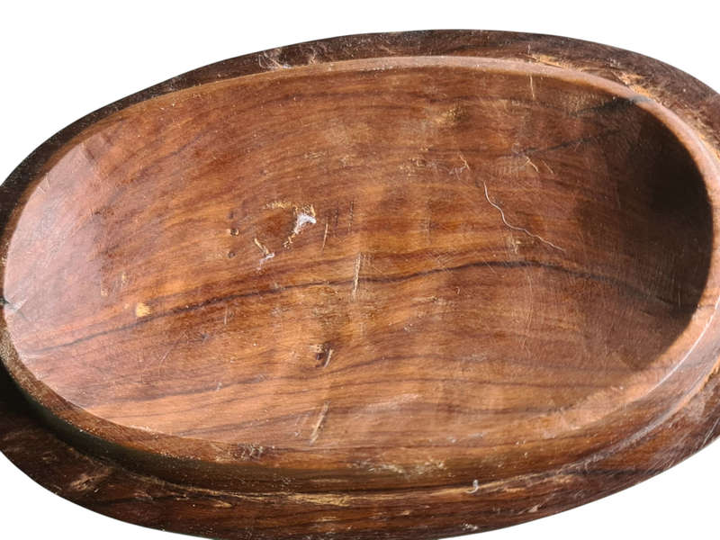African: Wooden scollep serving bowl