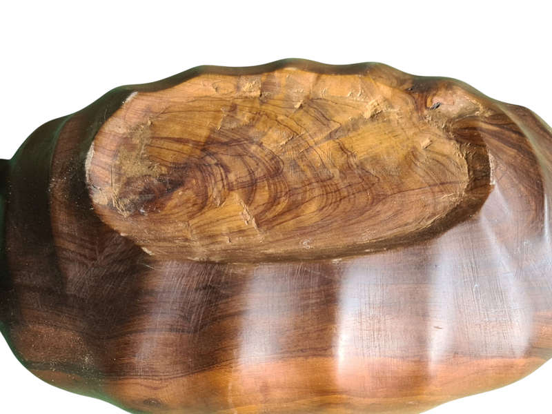African: Wooden scollep serving bowl