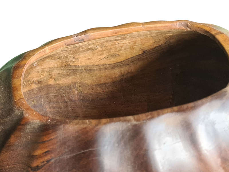 African: Wooden scollep serving bowl