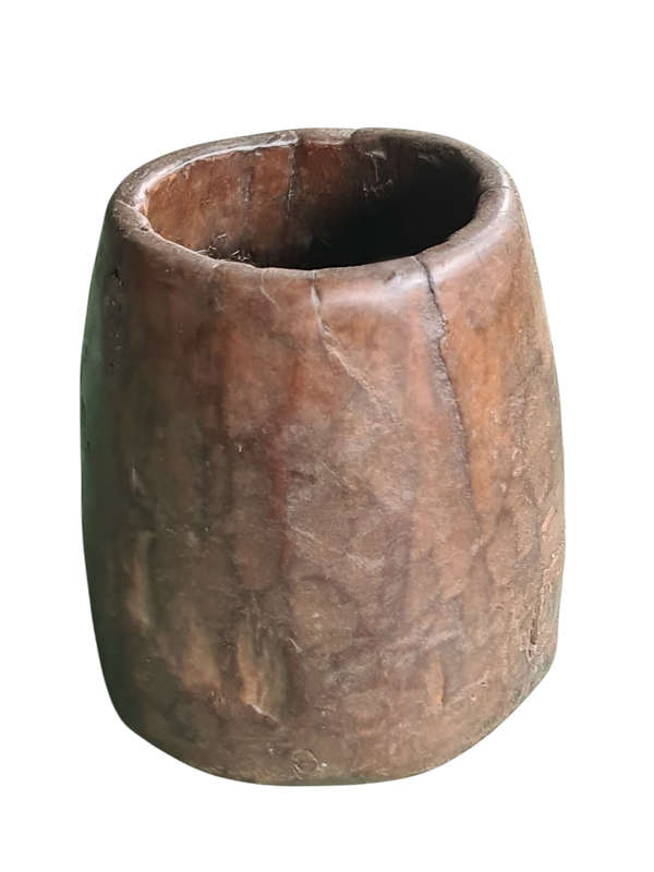 African: Wooden Measuring Bowl