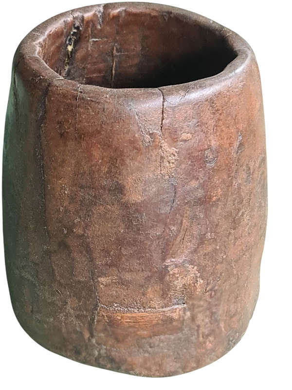 African: Wooden Measuring Bowl