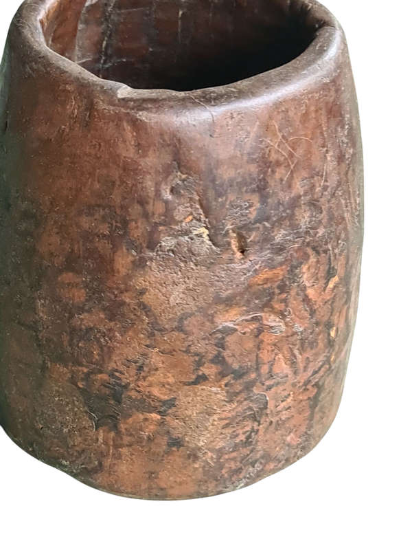 African: Wooden Measuring Bowl