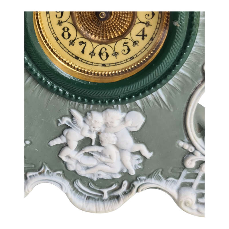 19th Century Bisque table clock