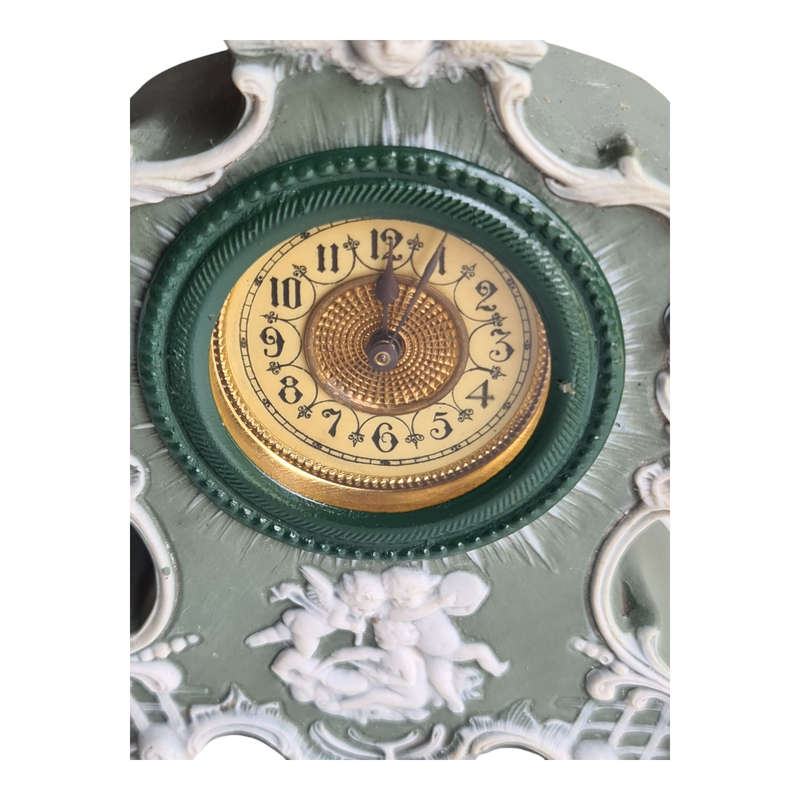 19th Century Bisque table clock